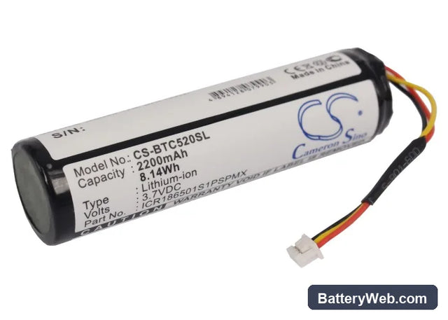 Blaupunkt Lucca 5.2 Replacement Battery, 3.7V, 2200mAh, Li-ion 1
