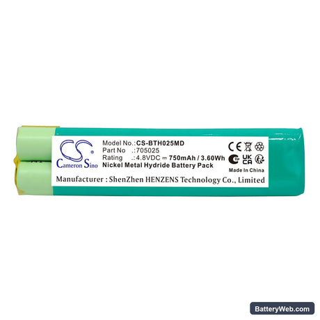 MettlerToledo AutoRep E Replacement Battery, 4.8V, 750mAh, Ni-MH 5