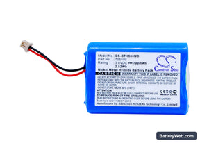 BrandTech Transferpette Replacement Battery, 3.6V, 700mAh, Ni-MH 1