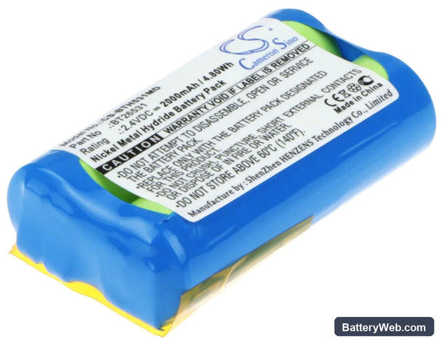 BrandTech accu-jet Replacement Battery, 2.4V, 2000mAh, Ni-MH 1