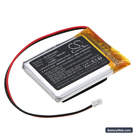 Blaupunkt BADRADIO SRB 10 Replacement Battery, 3.7V, 600mAh, Li-Polymer 1