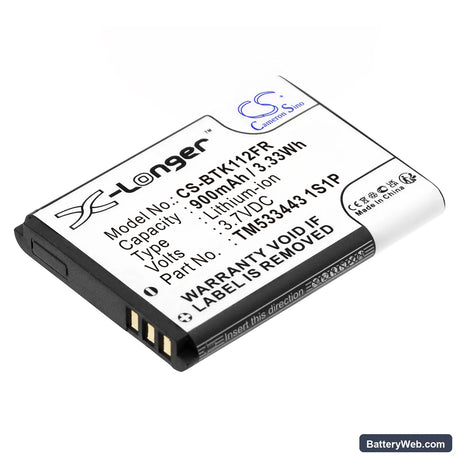 Callstel BFX-300 Replacement Battery, 3.7V, 900mAh, Li-ion 1