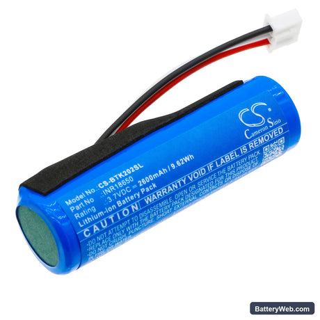 Blaupunkt BLUETOOTH LAUTSPRECHER Replacement Battery, 3.7V, 2600mAh, Li-ion 1