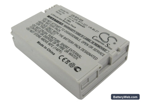 Sharp VL-Z5 Replacement Battery, 7.4V, 1100mAh, Li-ion 1
