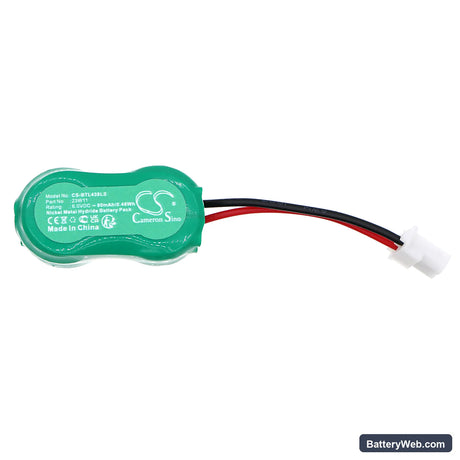 Bticino L4380/B Replacement Battery, 6V, 80mAh, Ni-MH 3