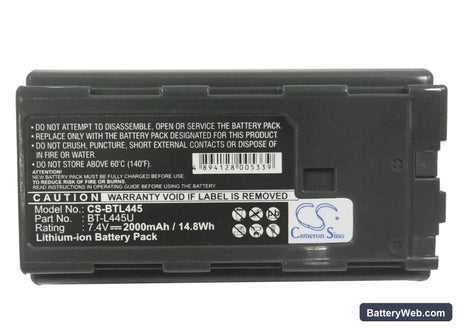 Sharp VL-NZ80 Replacement Battery, 7.4V, 2000mAh, Li-ion 5