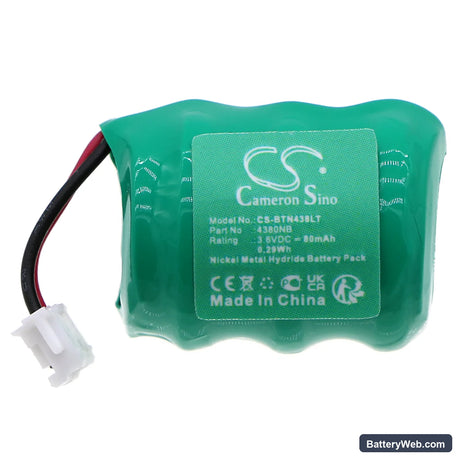 Bticino Matix Replacement Battery, 3.6V, 80mAh, Ni-MH 3