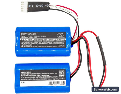 Beats Pill XL Replacement Battery, 7.4V, 5200mAh, Li-ion 3