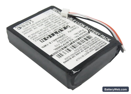 Blaupunkt TravelPilot 500 Replacement Battery, 3.7V, 2200mAh, Li-ion 2