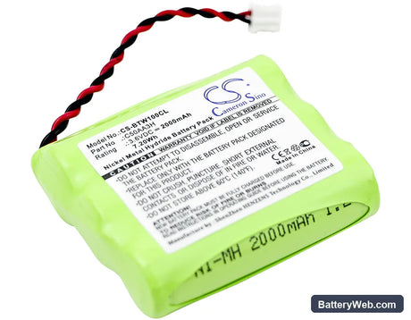 BT Airway Replacement Battery, 3.6V, 2000mAh, Ni-MH 1