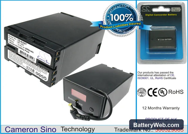 Sony PMW-EX1 Replacement Battery, 14.4V, 4400mAh, Li-ion 1