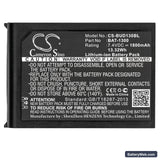 BlueBird Pidion BIP-1300 Replacement Battery, 7.4V, 1800mAh, Li-ion 5