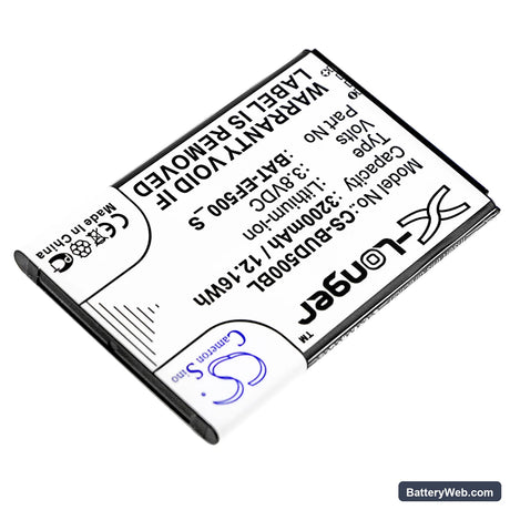 BlueBird EF500R Replacement Battery, 3.8V, 3200mAh, Li-ion 2
