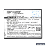 BlueBird BP30 Replacement Battery, 3.7V, 3900mAh, Li-Polymer 5