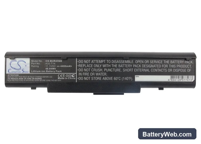 BenQ Joybook R45 Replacement Battery, 11.1V, 4400mAh, Li-ion 5