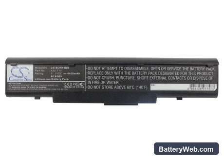 BenQ Joybook R45 Replacement Battery, 11.1V, 4400mAh, Li-ion 5