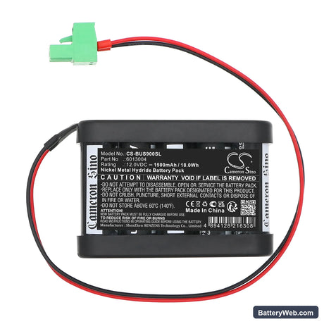 Besam Cud 9 EMD Replacement Battery, 12V, 1500mAh, Ni-MH 3
