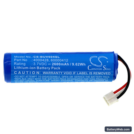 Burton UV604 LED Replacement Battery, 3.7V, 2600mAh, Li-ion 3