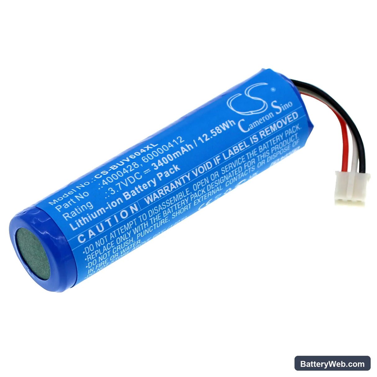 Burton UV604 LED Replacement Battery, 3.7V, 3400mAh, Li-ion 1