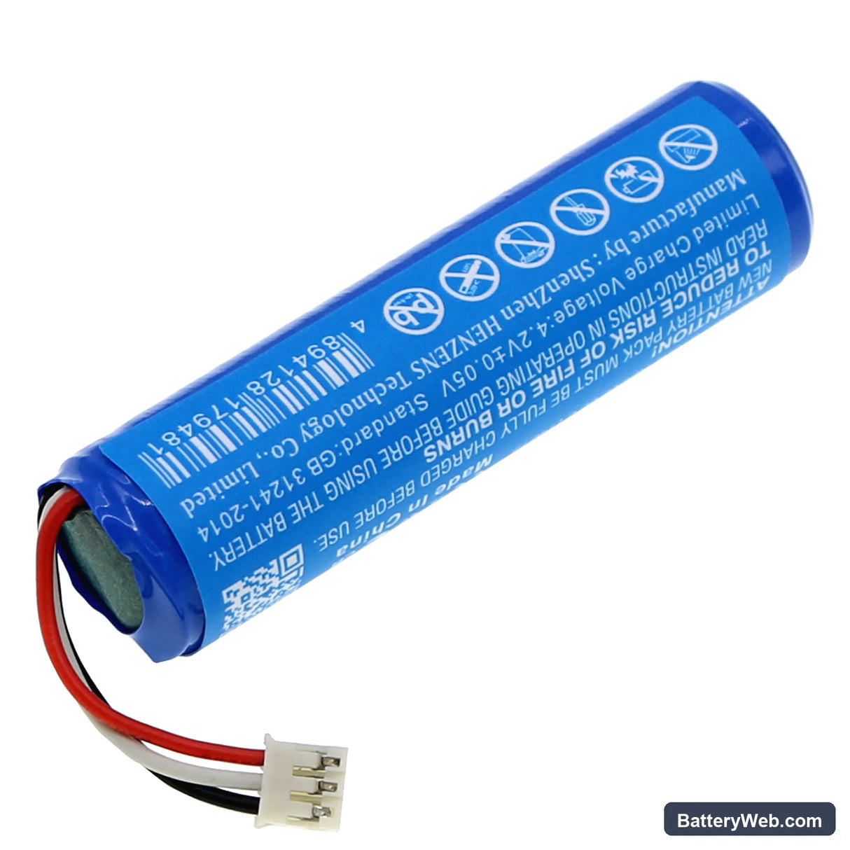 Burton UV604 LED Replacement Battery, 3.7V, 3400mAh, Li-ion 2