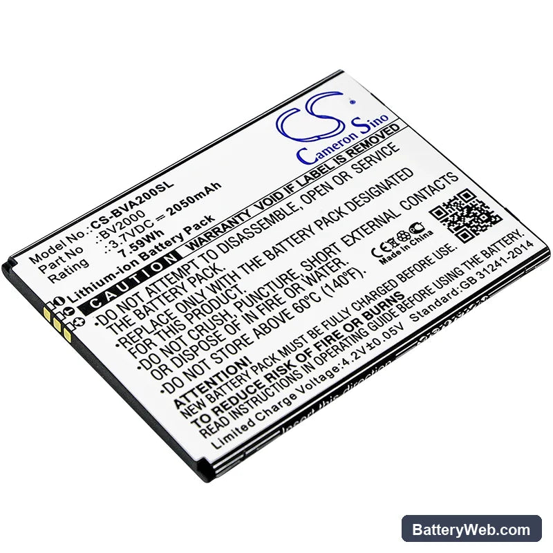 BlackView BV2000 Replacement Battery, 3.7V, 2050mAh, Li-ion 1