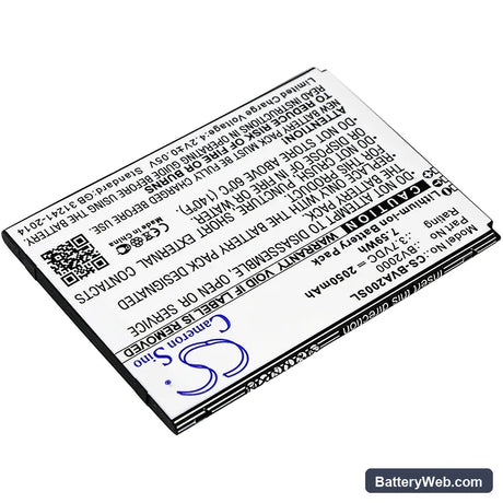 BlackView BV2000 Replacement Battery, 3.7V, 2050mAh, Li-ion 2