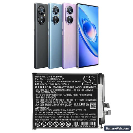BlackView A200 Pro Replacement Battery, 3.87V, 4900mAh, Li-Polymer 1