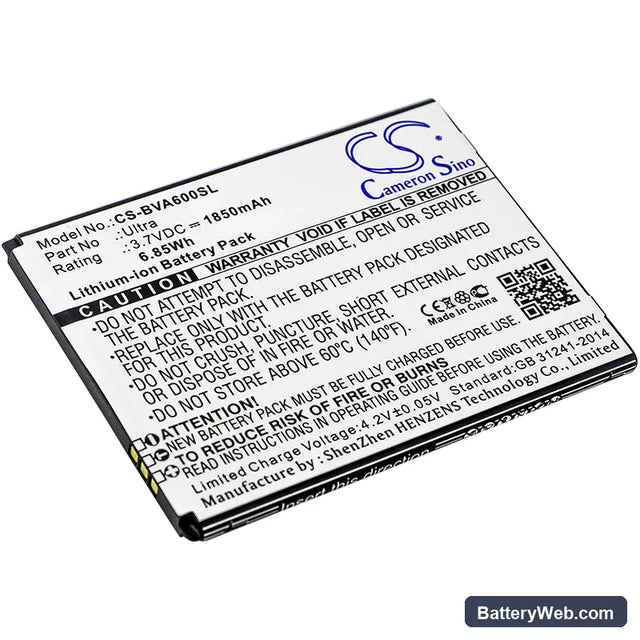 BlackView Ultra Replacement Battery, 3.7V, 1850mAh, Li-ion 1