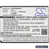 BlackView Ultra Replacement Battery, 3.7V, 1850mAh, Li-ion 3