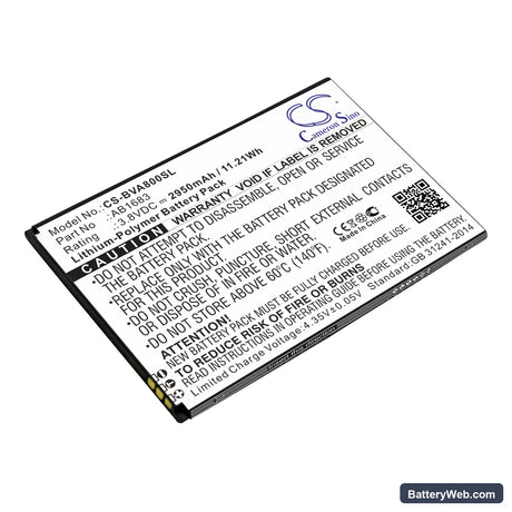 BlackView A8 MAX Replacement Battery, 3.8V, 2950mAh, Li-Polymer 1