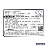 BlackView A8 MAX Replacement Battery, 3.8V, 2950mAh, Li-Polymer 3