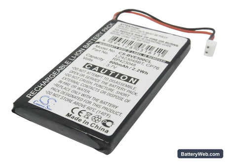 BTI Verve 500 Replacement Battery, 3.7V, 600mAh, Li-ion 1