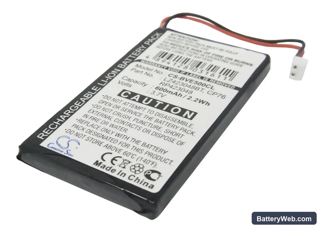 BTI Verve 500 Replacement Battery, 3.7V, 600mAh, Li-ion 1
