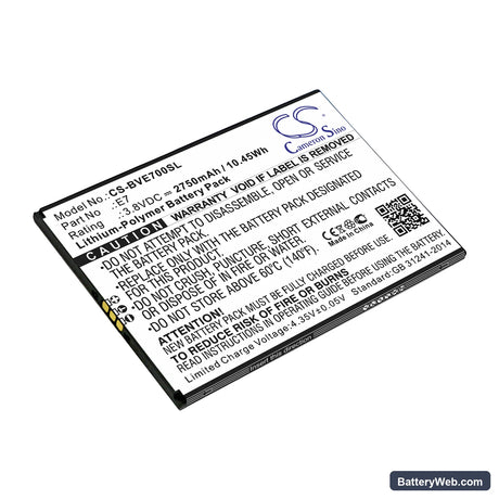 BlackView E7 Replacement Battery, 3.8V, 2750mAh, Li-Polymer 1