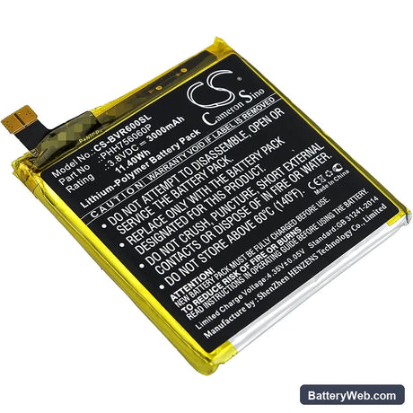 BlackView BV6000 Replacement Battery, 3.8V, 3000mAh, Li-Polymer 1