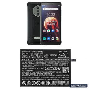 BlackView BV6600 Replacement Battery, 3.85V, 8500mAh, Li-Polymer 1