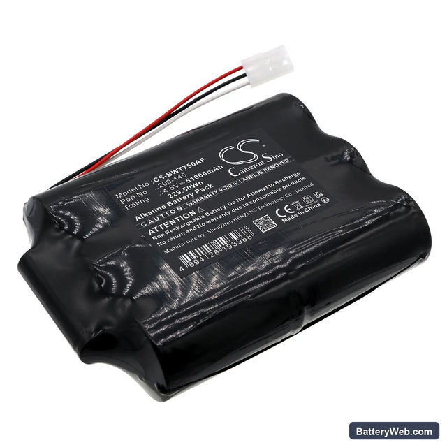 Bay West 750TFWR Replacement Battery, 4.5V, 51000mAh, Alkaline 1
