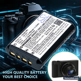 Sony CX405 Handycam Replacement Battery, 3.7V, 950mAh, Li-ion 6