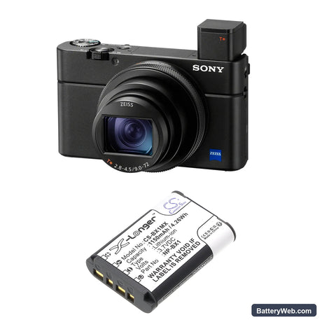 Sony CX405 Handycam Replacement Battery, 3.7V, 1150mAh, Li-ion 4