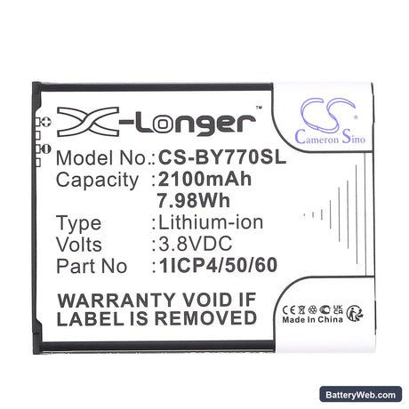 Beurer BY77 Replacement Battery, 3.8V, 2100mAh, Li-ion 3