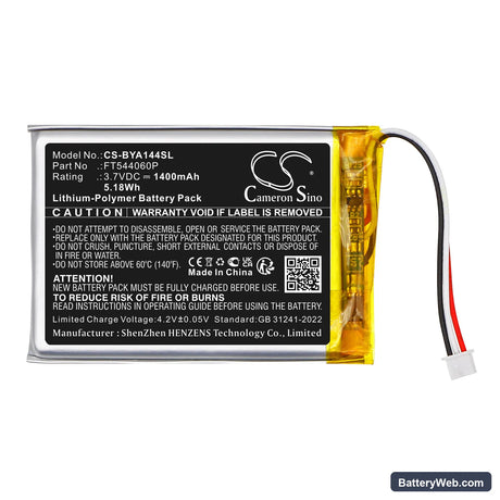 Babymoov A014416 Replacement Battery, 3.7V, 1400mAh, Li-Polymer 3