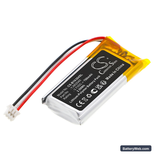 Babymoov A014304 Replacement Battery, 3.7V, 700mAh, Li-Polymer 1
