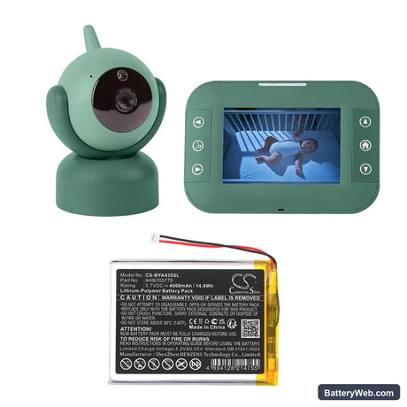 Babymoov A014426 Replacement Battery, 3.7V, 4000mAh, Li-Polymer 6