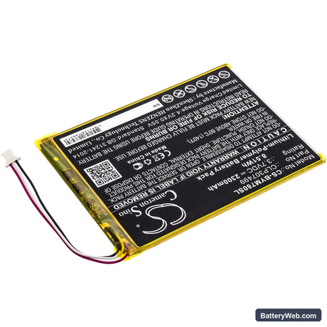 Boyue likebook Mars 7.8" Replacement Battery, 3.7V, 2300mAh, Li-Polymer 2