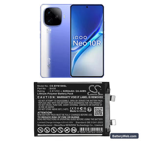Vivo I2221 Replacement Battery, 3.91V, 6250mAh, Li-Polymer 1