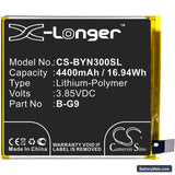 Vivo Nex 3 Replacement Battery, 3.85V, 4400mAh, Li-Polymer 3