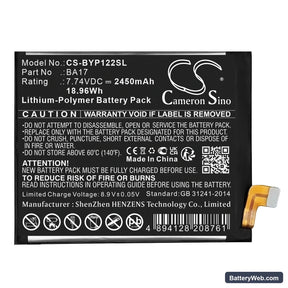 Vivo IQOO 12 Pro Replacement Battery, 7.74V, 2450mAh, Li-Polymer 1
