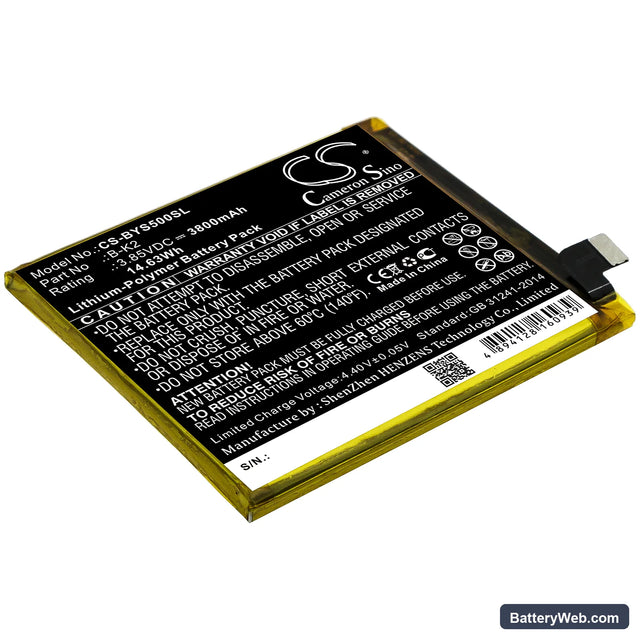Vivo S5 Replacement Battery, 3.85V, 3800mAh, Li-Polymer 1