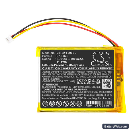 Boifun 2S Replacement Battery, 3.7V, 3000mAh, Li-Polymer 3