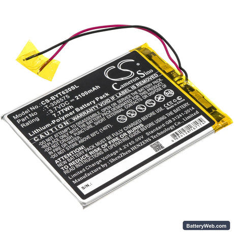 Boyue T62 Replacement Battery, 3.7V, 2100mAh, Li-Polymer 1